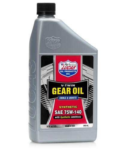 Lucas Synthetic SAE 75W-140 V-Twin Gear Oil 