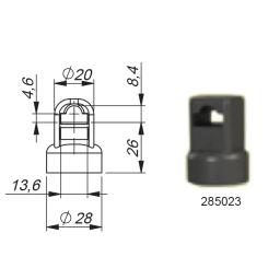 ROD GUIDE AND ADAPTOR - PLASTIC - 8mm ROD GUIDE