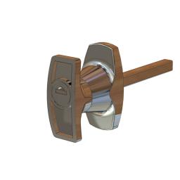T HANDLE SMALL FRONT FIXING - LOCKING 