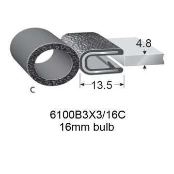 PINCHWELD BLACK TOP BULB 16mm