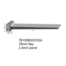 RUBBER EDGE TRIMS WITH 76mm FLAP - 2.4mm PANEL 