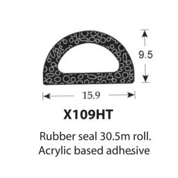 SPONGE RUBBER SEALS - 15.8x9.5mm