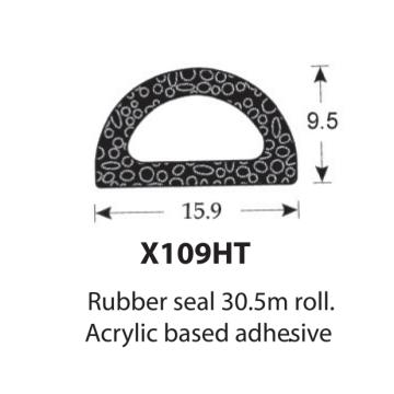 SPONGE RUBBER SEALS - 15.8x9.5mm