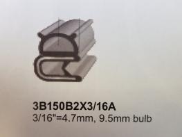 PINCHWELD BLACK SIDE BULB WITH FLAPS 9.5mm