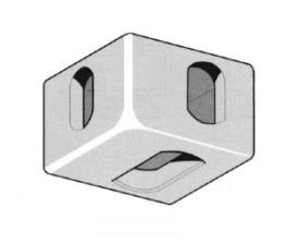COORNER CASTING LOWER - R/H REAR - L/H FRONT