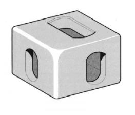 COORNER CASTING UPPER - R/H REAR - L/H FRONT