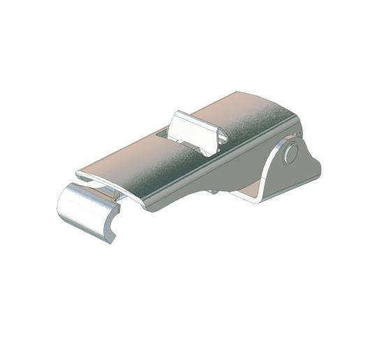 DRAW LATCH - STAINLESS STEEL - (CONCEALED W/ SECONDARY CATCH)