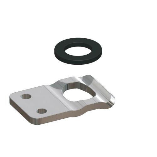 CATCH PLATE & RUBBER WASHER