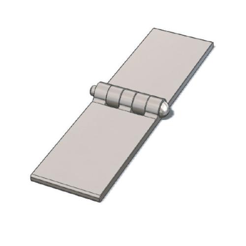 BLACK FLAP STEEL HINGE - 50x80mm, 6mm Thick, 8mm Pin