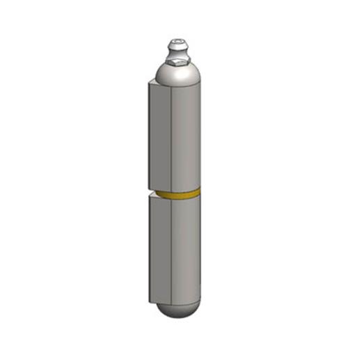 WELD-ON HINGE STAINLESS STEEL, 80mm W/ GREASE NIPPLE