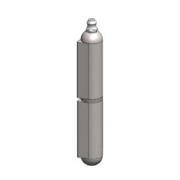 WELD-ON HINGE ALUMINIUM - 100mm STAINLESS PIN & WASHER
