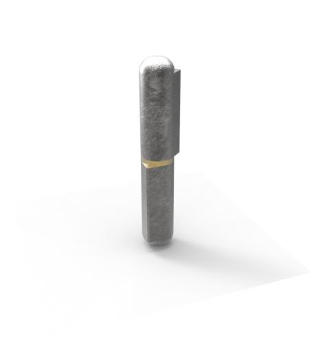 200mm WELD-ON HINGE STEEL BRASS PIN, BRASS WASHER 