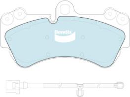DISC BRAKE PADS FRONT  PORSCHE MITS