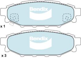 DISC BRAKE PADS REAR SABARU 