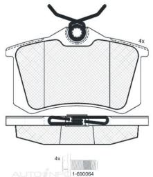 DISC BRAKE PADS REAR CITROEN 