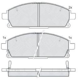 DISC BRAKE PADS NISSAN HONDA 