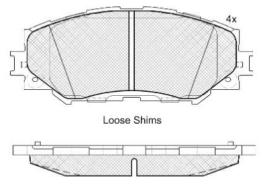 DISC BRAKE PADS FRONT 