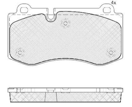 DISC BRAKE PADS FRONT MERCEDES 