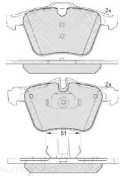 DISC BRAKE PADS FRONT JAGUAR 