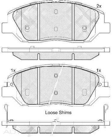 DISC BRAKE PADS HYUNDAI, KIA, SSANGYONG