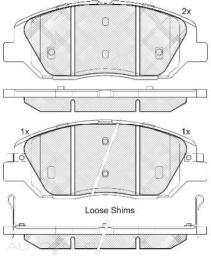 DISC BRAKE PADS HYUNDAI, KIA, SSANGYONG