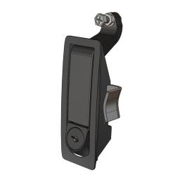 PUSH TO CLOSE LATCH - LOCKING (BLACK) GRIP RANGE 1-24MM