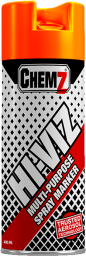 CHEMZ HI-VIZ ORANGE MARKER SPRAY UPSIDE DOWN