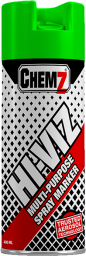 CHEMZ HI-VIZ GREEN MARKER SPRAY UPSIDE DOWN
