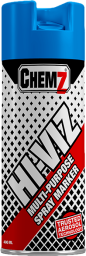 CHEMZ HI-VIZ BLUE MARKER SPRAY UPSIDE DOWN