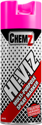 CHEMZ HI-VIZ PINK MARKER SPRAY UPSIDE DOWN