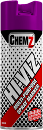 CHEMZ HI-VIZ PURPLE MARKER SPRAY UPSIDE DOWN
