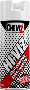 CHEMZ HI-VIZ WHITE MARKER SPRAY UPSIDE DOWN