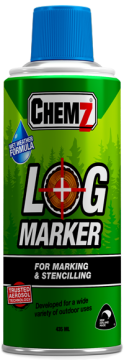 CHEMZ BLUE LOG SPRAY MARKER