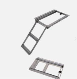 PULLOUT LADDERS W'LOCKSPRING - 3 STEP ZINC