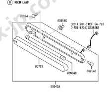 LENS - FLOURO INTERIOR LAMP